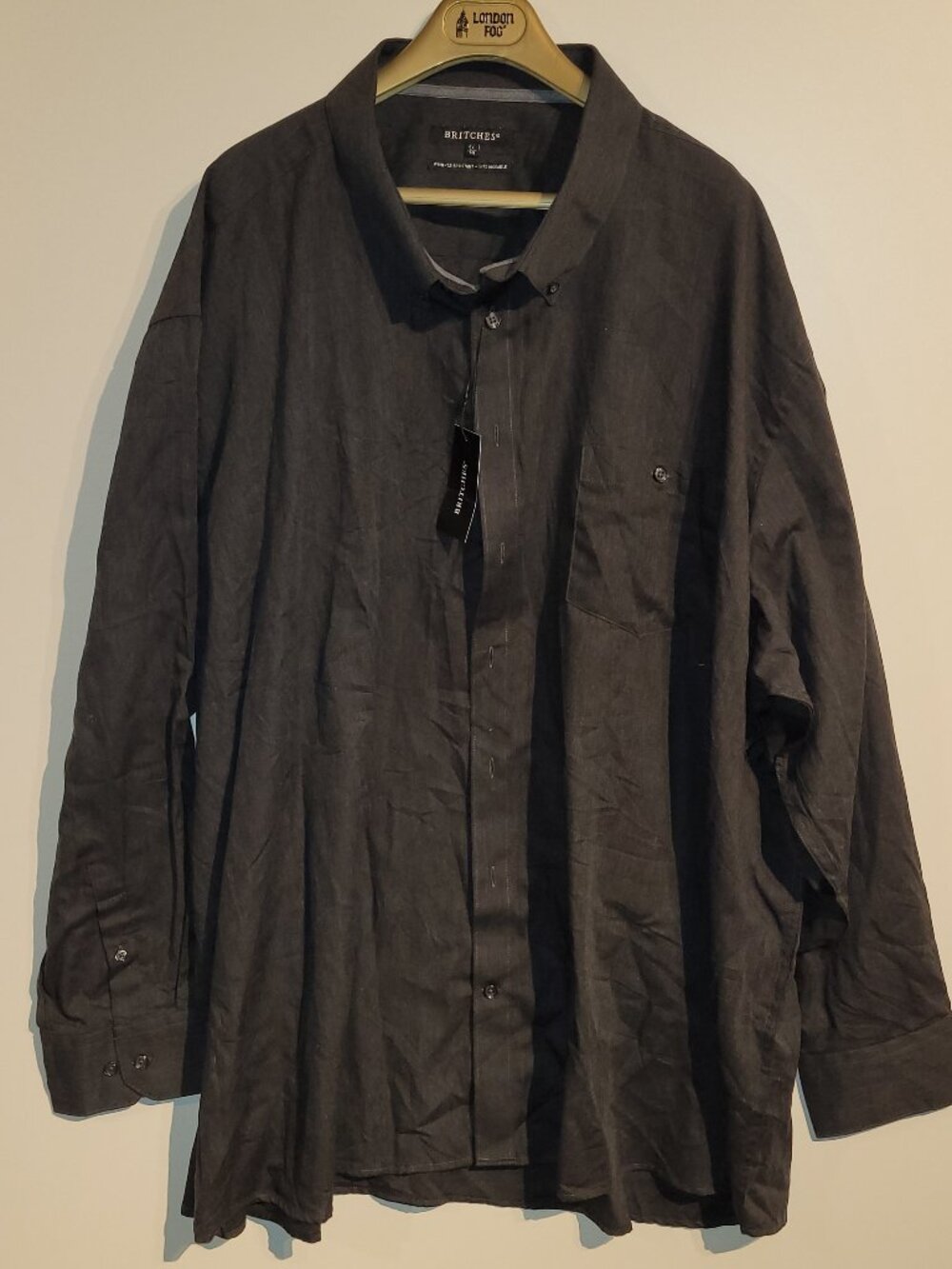 Britches Men's Big & Tall Wrinkle Resistant Button Down Shirt
